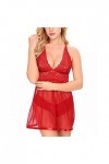 Lingerie sexy pour femme - Lingerie sexy - Lingerie sexy - Pour femme - Pour sexe - Robe de nuit - Lingerie de Noël, 0803d-ro