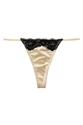 String Tangas pour Femmes Hot Slip Chic en Dentelle Culottes Stretch Léopard sous Vetement Coton Thong Brésilien