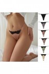 String Tangas pour Femmes Hot Slip Chic en Dentelle Culottes Stretch Léopard sous Vetement Coton Thong Brésilien