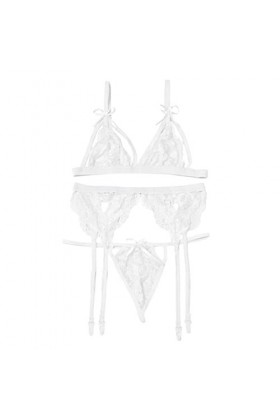 LDadgf Sous-vêtements sexy porte-jarretelles pour femme Sous-vêtements sexy, Blanc., XXXL