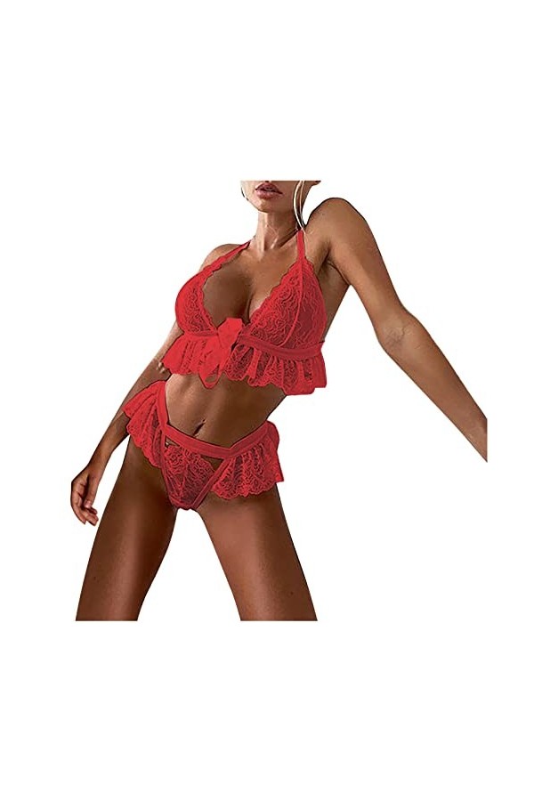 Lingerie Femme Sexy Ensemble Homme Sexy Hot y.2k Dentelle Sexy Getted Thin Wireless Soutien-Gorge Ensemble Lingerie sous-vête