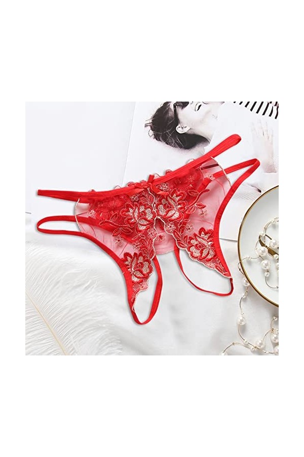 Femme Culotte Dentelle Sexy Culotte sous Vetements Culotte Classique Slip Élégant Culotte en Dentelle Chic Hot Érotique Culot