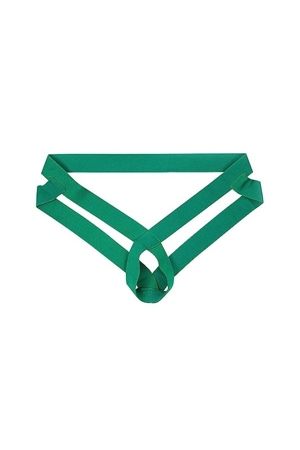 PTLLEND Meilleure Robe pour Hommes Lift Exposed Ring Thong Cutout Underwear Pyjama en Coton pour Homme Green, XL 