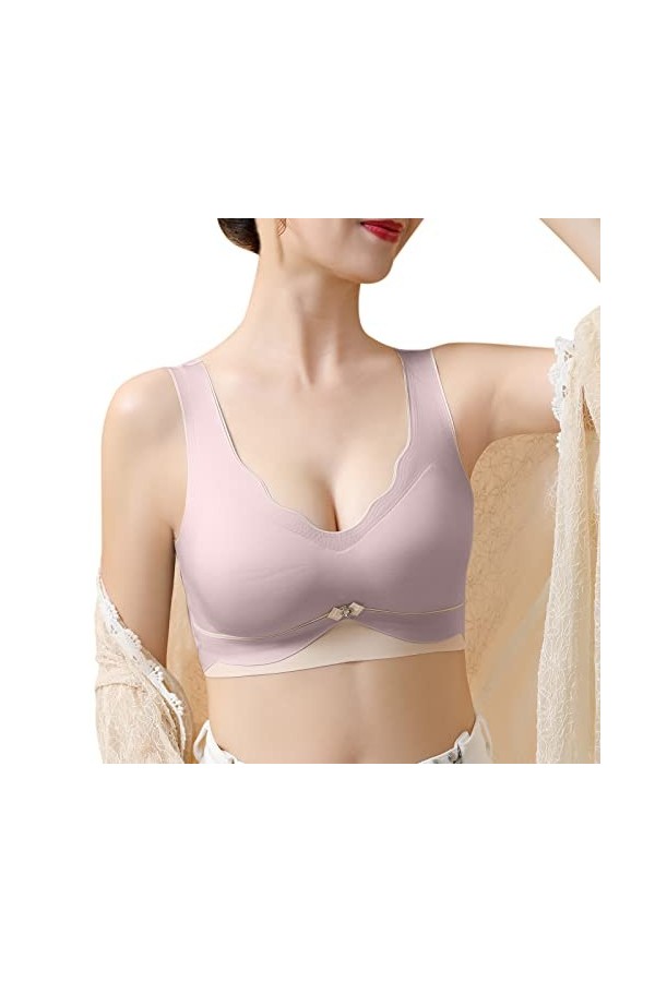 Lingerie Femme Sexy Ensemble Homme Sexy Hot y25k Dames sans Couture beauté Dos sous-vêtements sans Anneau en Acier Soutien-Go