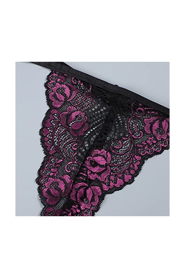 Femme Vêtements De Nuit 2 Pièce sous-Vetements Dentelle Lingerie Sexy Ensemble Erotique Ensemble Soutien Gorge et String Sexy