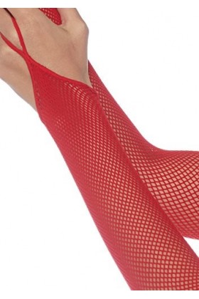 Leg Avenue 2019 Gants Un Doigt en Résille Rouge Taille Unique EUR 34-38