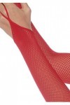 Leg Avenue 2019 Gants Un Doigt en Résille Rouge Taille Unique EUR 34-38