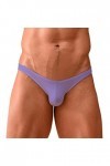 CUTeFiorino Culotte pour homme - Sexy - Taille basse - Respirante - Souple - Souple - Mode courte - Pour le ski, lilas, L