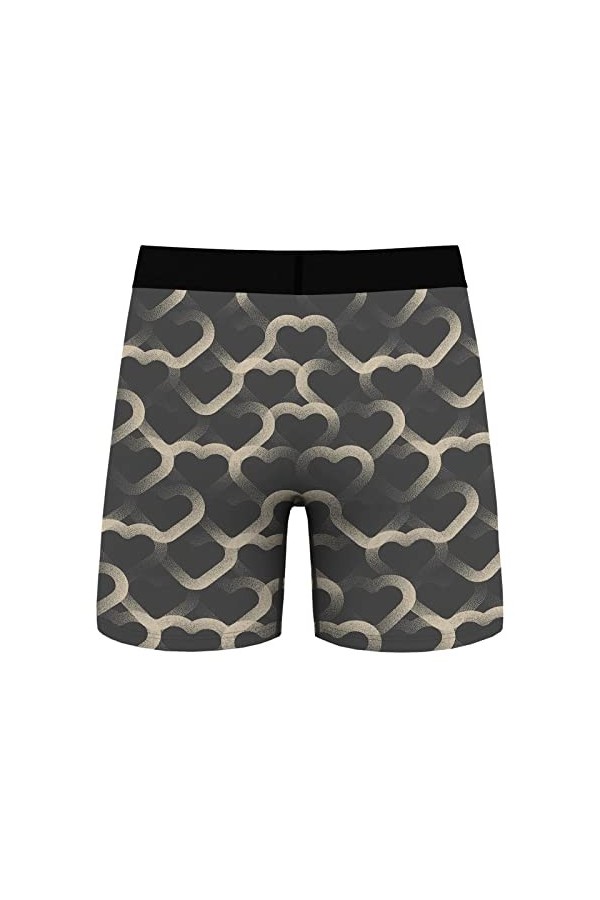 CUTeFiorino Sous-vêtements courts pour homme - Motif de dessin animé - Impression numérique - Pour adultes, gris, XL