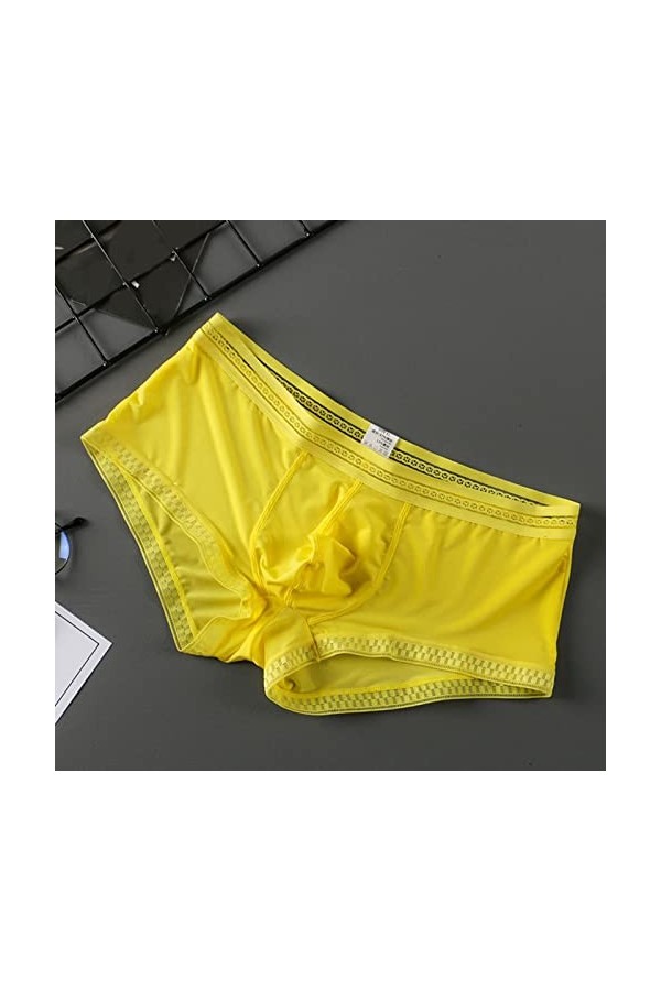 Générique String Homme Sexy Hot Dentelle Slips Boxer sous-vêtements pour Hommes Quadrangle Briefs Flanelle De Robe pour Homme