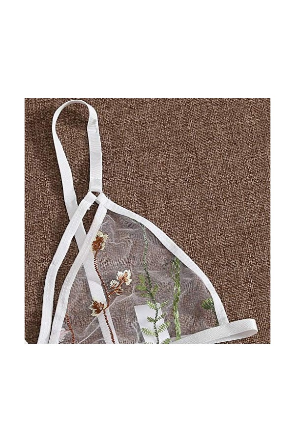 Ensemble Soutien Gorge et String Femme Dentelle Lingerie Sexy Ensemble Erotique Vêtements De Nuit 2 Pièce sous-Vetements Sexy