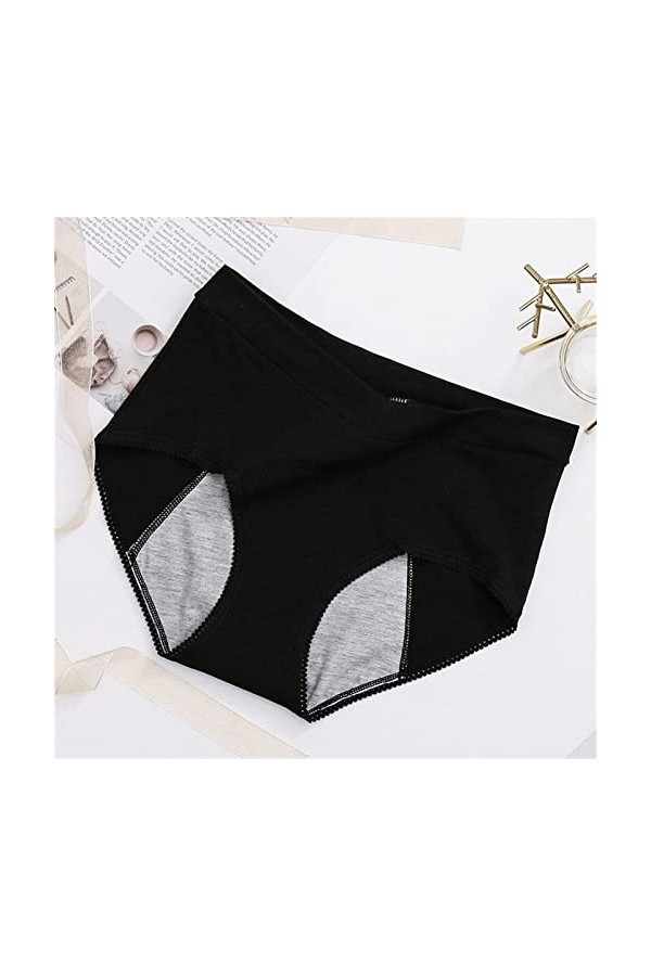 Générique Culotte Invisible Femme sans Couture Culotte Menstruel 3 Couches Anti Fuite Culotte Regles Culotte Shorty String Ta