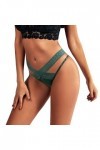 KEIZHUONIQIU G-String et Tangas Femme Erothique Slip Respirant Crochet Dentelle Culottes Stretch Couleur Uni Lingerie de Spor