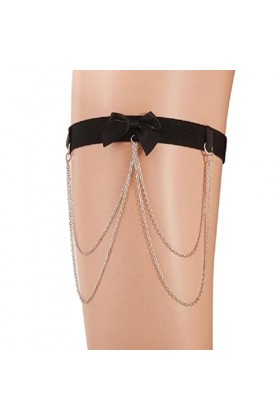 KieTeiiK Été Bowknot Décor Jambe Chaîne Femmes Gothique Cuisse Chaîne Mignon Discothèque Bijoux Halloween Cosplay Beach Party