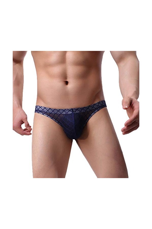 Boxer Homme Lot sous-vêtement Sexy en Dentelle Transparente pour Hommes String Sexy Homme
