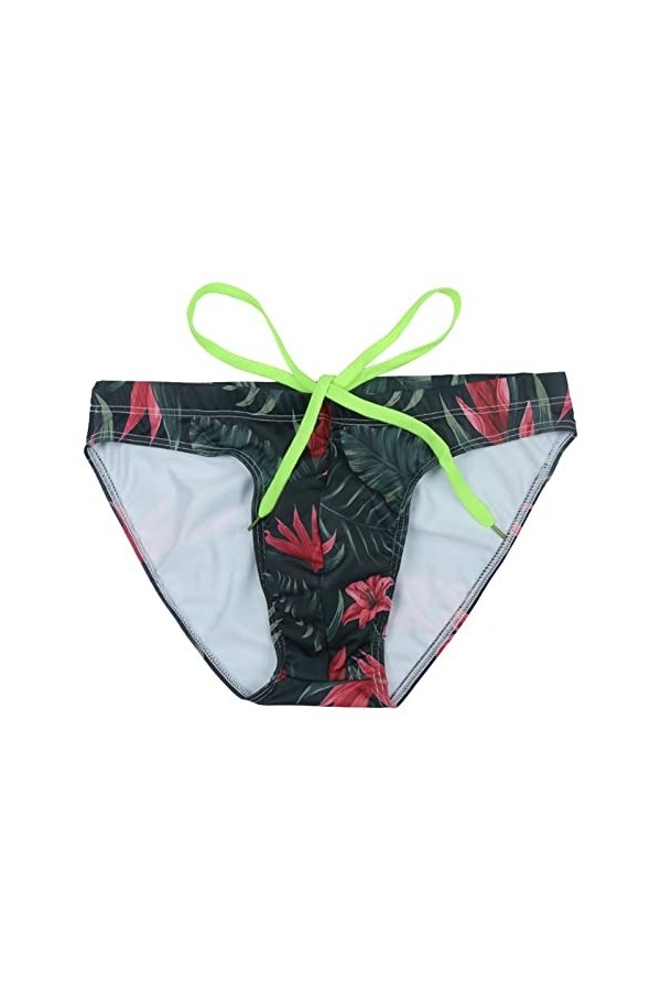 Sous-vêtements en maille pour homme - Noir - Sous-vêtements en nylon - Sexy et confortable - Mince - Couleur unie - Taille ba