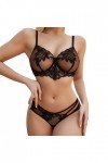 Lingerie Femme Sexy Ensemble Homme Sexy Hot y20k Ensemble de Lingerie à Armatures pour Femmes, Grande Taille Collants Sexy B