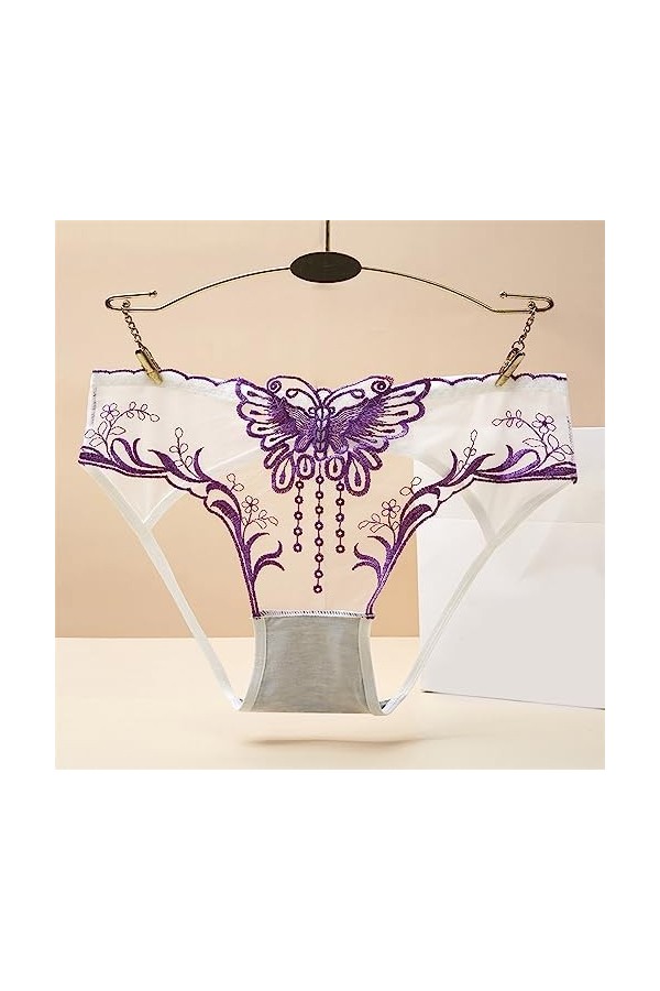 Culottes Dentelle pour Femme Ouvert Slips Confortable Sexy Chic Ficelle Tangas Sexy sans Couture pour Femmes sans Couture Str