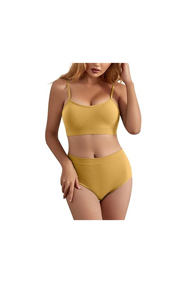 Générique Lingerie Sexy Hot Chaude Ouverte - Soutien-Gorge Push Up Nuisettes et Deshabillés Sexy Coquine Hot Ouverte String F