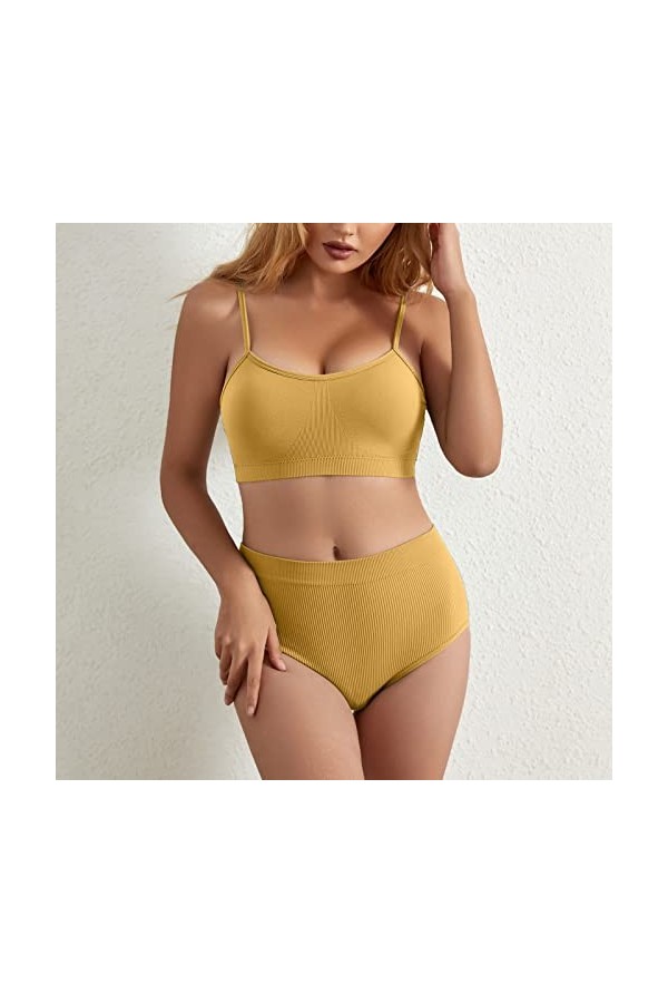 Générique Lingerie Sexy Hot Chaude Ouverte - Soutien-Gorge Push Up Nuisettes et Deshabillés Sexy Coquine Hot Ouverte String F