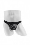 BreakEgg Hommes Sexy Dentelle G-String sous-Vêtements Tzy090T-Black,Taille Unique 