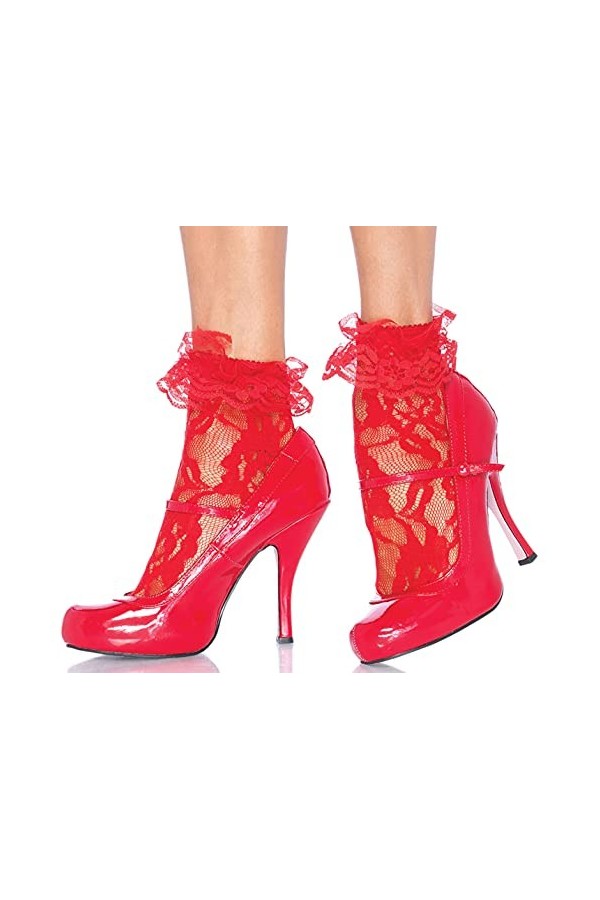 Leg Avenue - 3030 - Socquettes - Femme - Rouge - Taille Unique