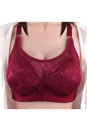 Brassière Femme Sexy Soutien-Gorge Sexy à Bonnets Fins et Motif Floral pour Un Effet de Rassemblement