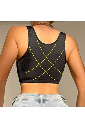 Sous-poitrine Protection de la transpiration S 6XL Plus Size Sexy Soutien-gorge avec fermeture à lavant pour femme Lingerie 