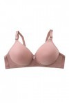 Bra Soutien-gorge skiny sans armatures Grande taille Filet à linge Soutien-gorge Bustier Femme sans armatures, Or rose, XL