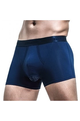 Sexy Summer Thin Transparent Ice Silk Boxer pour homme Respirant Sous-vêtements élastiques confortables Sous-vêtements pour h