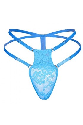 ranrann String Transgenre Culotte Gaff Transgenre pour Homme Slip Crossdresser M-XXL Type A Bleu Taille Unique