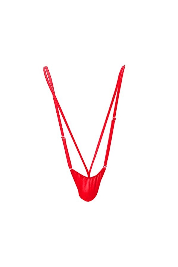 Homme String Maillot de Bain Tenue Hommes Rouge