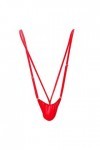 Homme String Maillot de Bain Tenue Hommes Rouge