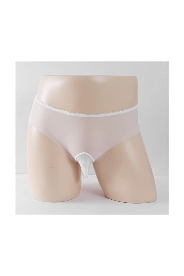 LKRSEEF Bretelle String Homme Sexy Hot Chic Slip Crossdresser Erotique Cosplay Shorty Transparent sous Vetement Ouvert Bondag