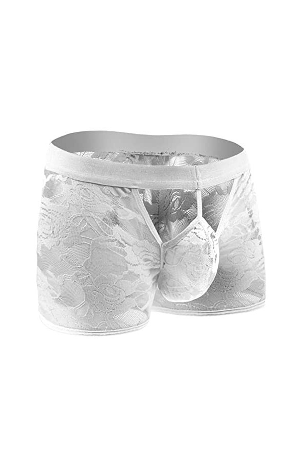 LKRSEEF Bretelle Jockstrap Gay Cosplay Erotique Slip Crossdresser Travesti Transparent Shorty Corset sous Vetement Dentelle B