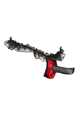 LKRSEEF Erotique Culotte Homme Adulte Travesti Corset Tenue Crossdresser Cosplay Bretelle Jockstrap Transparent sous Vetement