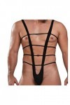 LKRSEEF Érotique Lingerie Homme Sexy Hot Bite Deguisement Strip-Tease Coquin Transparent Body Jockstrap Costume Noel Slip Dro