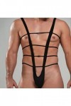 LKRSEEF Érotique Lingerie Homme Sexy Hot Bite Deguisement Strip-Tease Coquin Transparent Body Jockstrap Costume Noel Slip Dro