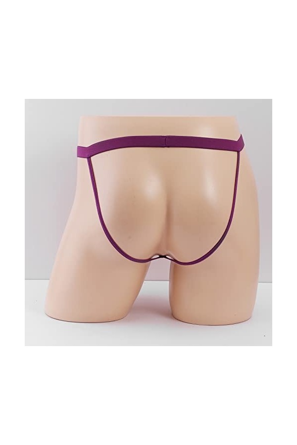 LKRSEEF Erotique Slip Homme Sexy Hot Ouverte Costume Extra Light Chic Moulant String Ficelle Slip Kangourou Bonbon Boxer Tran