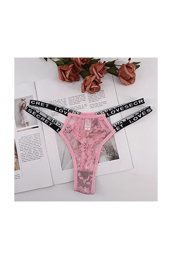 Culotte Dentelle Sexy pour Femme sous Vetements Féminine Sexy Taille Moyenne sous-vêtements Unie Culottes en Femmes Sexy Slip