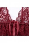 Vêtements De Nuit Femme Dentelle sous-Vetements Sexy Ensemble Soutien Gorge et String Erotique Lingerie Sexy Ensemble 2 Pièce