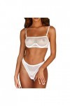 Vêtements De Nuit Femme Sexy sous-Vetements Erotique Ensemble Soutien Gorge et String 2 Pièce Lingerie Sexy Ensemble Dentelle