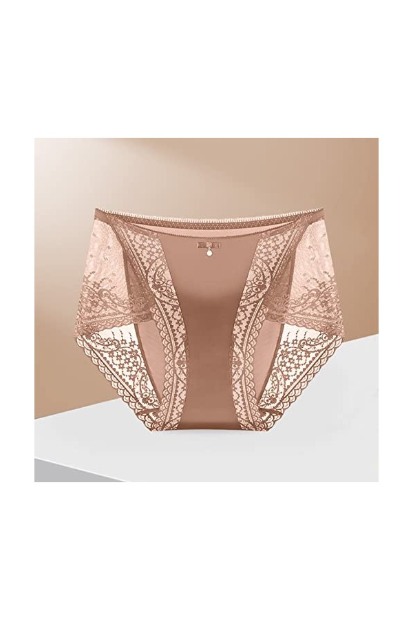 Générique Femme Culotte Dentelle Sexy Culotte sous Vetements Culotte sous-Vêtement Slip Taille Midi Culotte en Dentelle Linge