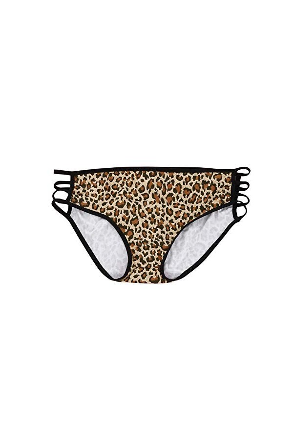 UOWEG sous-vêtements Tank Dentelle Sexy Underpant Leopard Femmes Pure translucide Dentelle Lingerie Sexy Ouverte Brown, L 