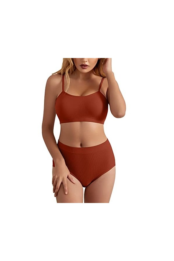 Générique Lingerie Sexy Hot Chaude Ouverte - Soutien-Gorge Push Up Nuisettes et Deshabillés Sexy Coquine Hot Ouverte String F