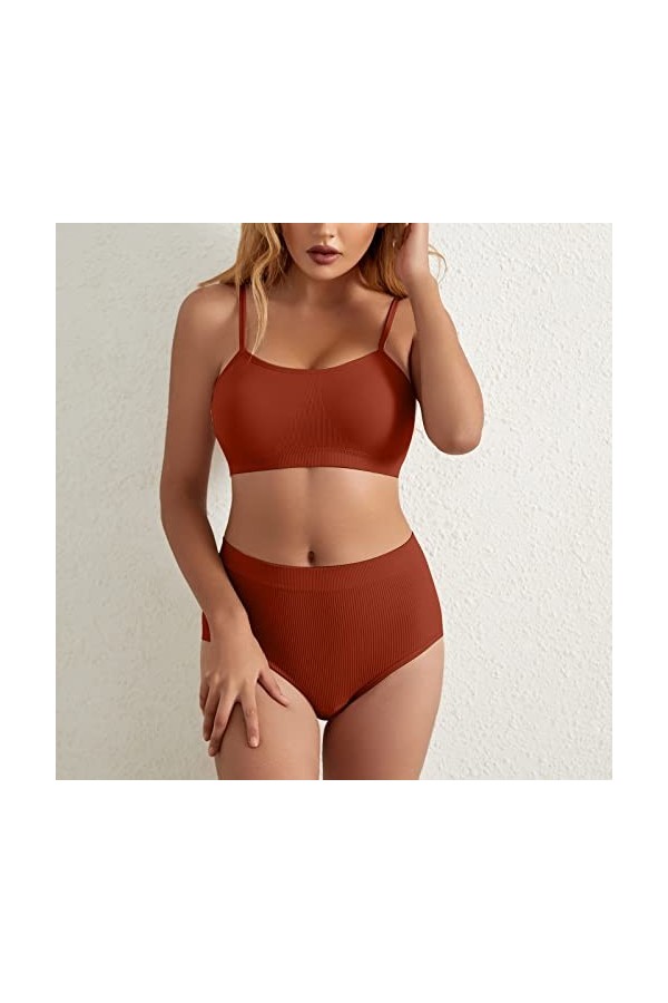 Générique Lingerie Sexy Hot Chaude Ouverte - Soutien-Gorge Push Up Nuisettes et Deshabillés Sexy Coquine Hot Ouverte String F