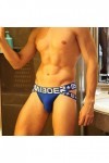 Générique String Homme Sexy Hot Dentelle Slips Boxer Strings et Tongs pour Hommes Dos Ouvert Jockstrap Sexy Fesses Lettre sou