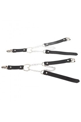 Jarretière de Cuisse, Anneau érogène en Forme de Cœur Empêchant le Glissement de la Jarretière de Cuisse Ajustable à la Mode 