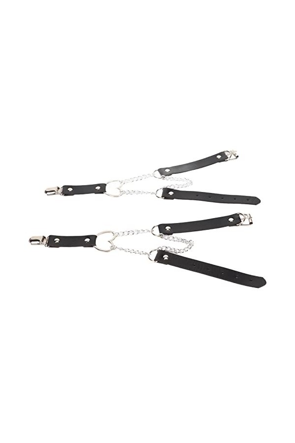 Jarretière de Cuisse, Anneau érogène en Forme de Cœur Empêchant le Glissement de la Jarretière de Cuisse Ajustable à la Mode 