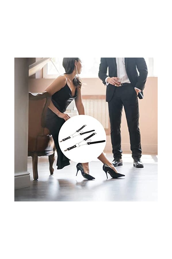 Jarretière de Cuisse, Anneau érogène en Forme de Cœur Empêchant le Glissement de la Jarretière de Cuisse Ajustable à la Mode 